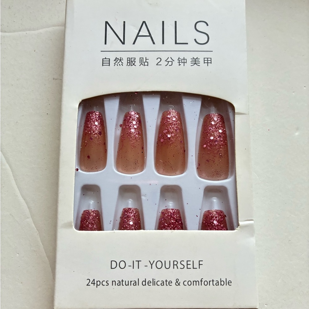 Glitter Ombre Press-On Nails